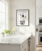 Personalized Golden Retriever Family Portrait Canvas – Custom Name Wall Art