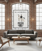 Personalized Golden Retriever Family Portrait Canvas – Custom Name Wall Art